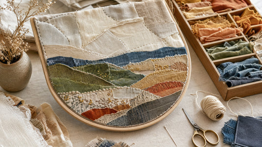 The Mended Palette: Turning Textile Scraps into Recycled Fabric Collage