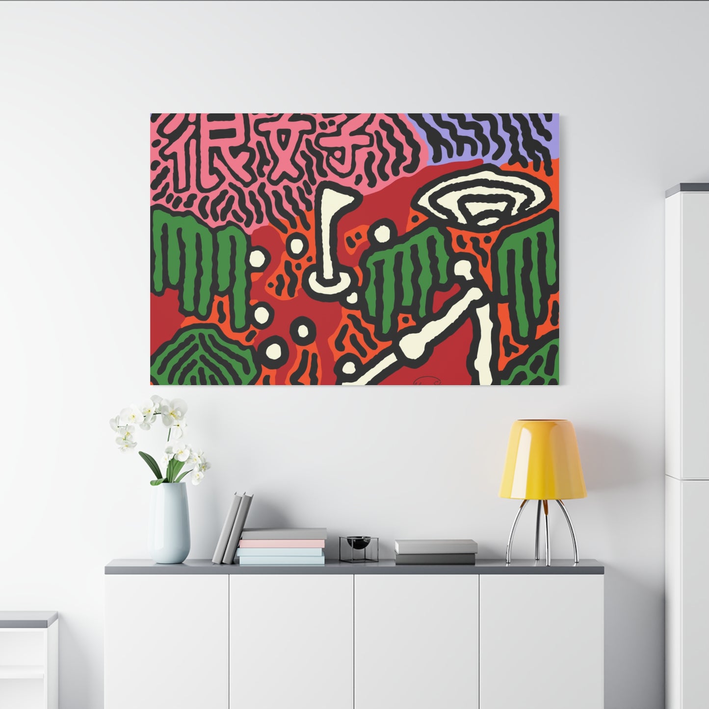 Hitting holes in one throughout life Canvas (Large)