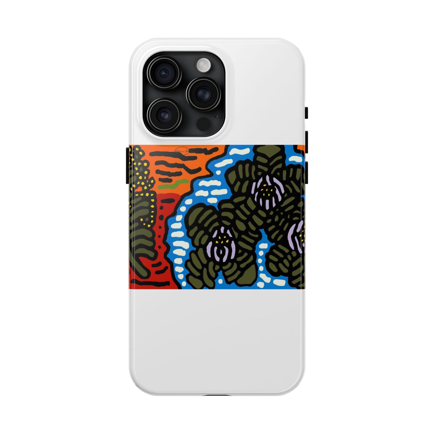 The Sri Lankan water lilies meets the Australian wattle Tough Phone Case