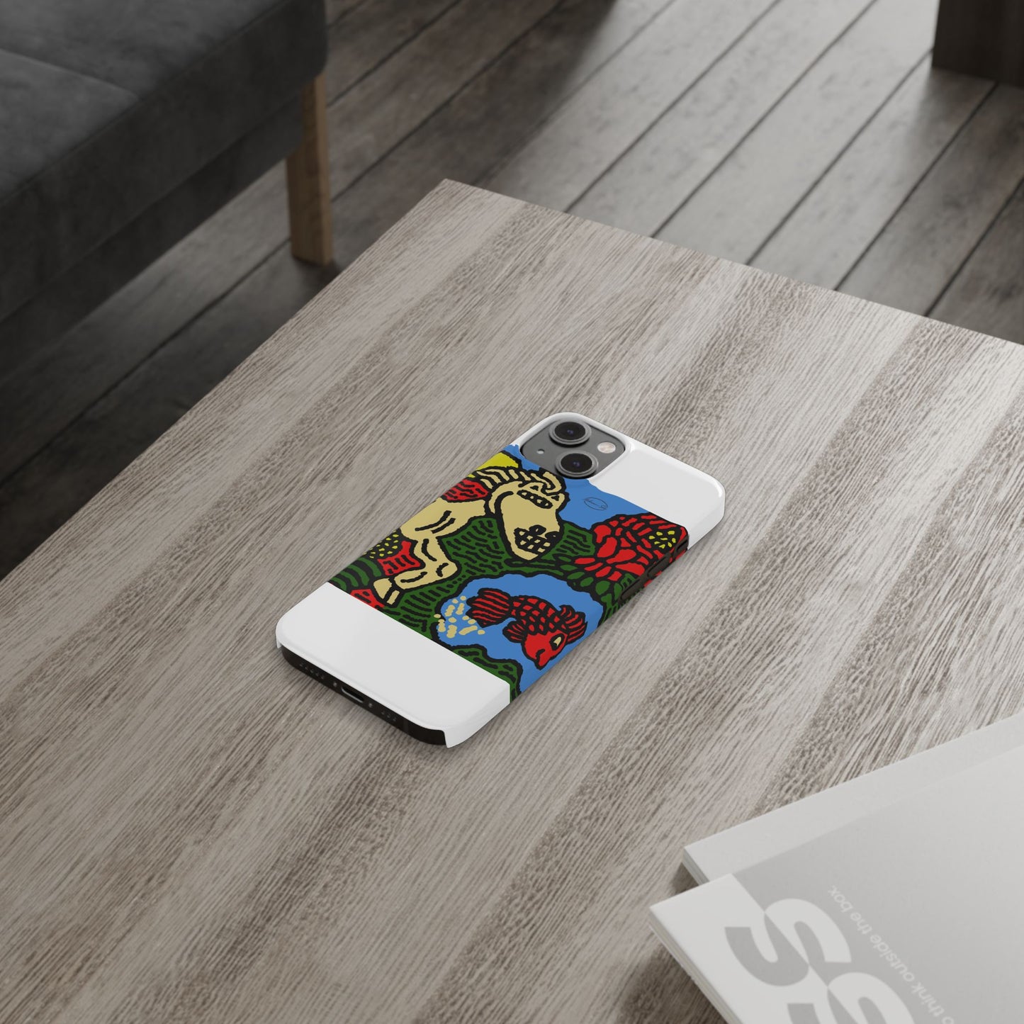 Galloping carefree through life Slim Phone Case