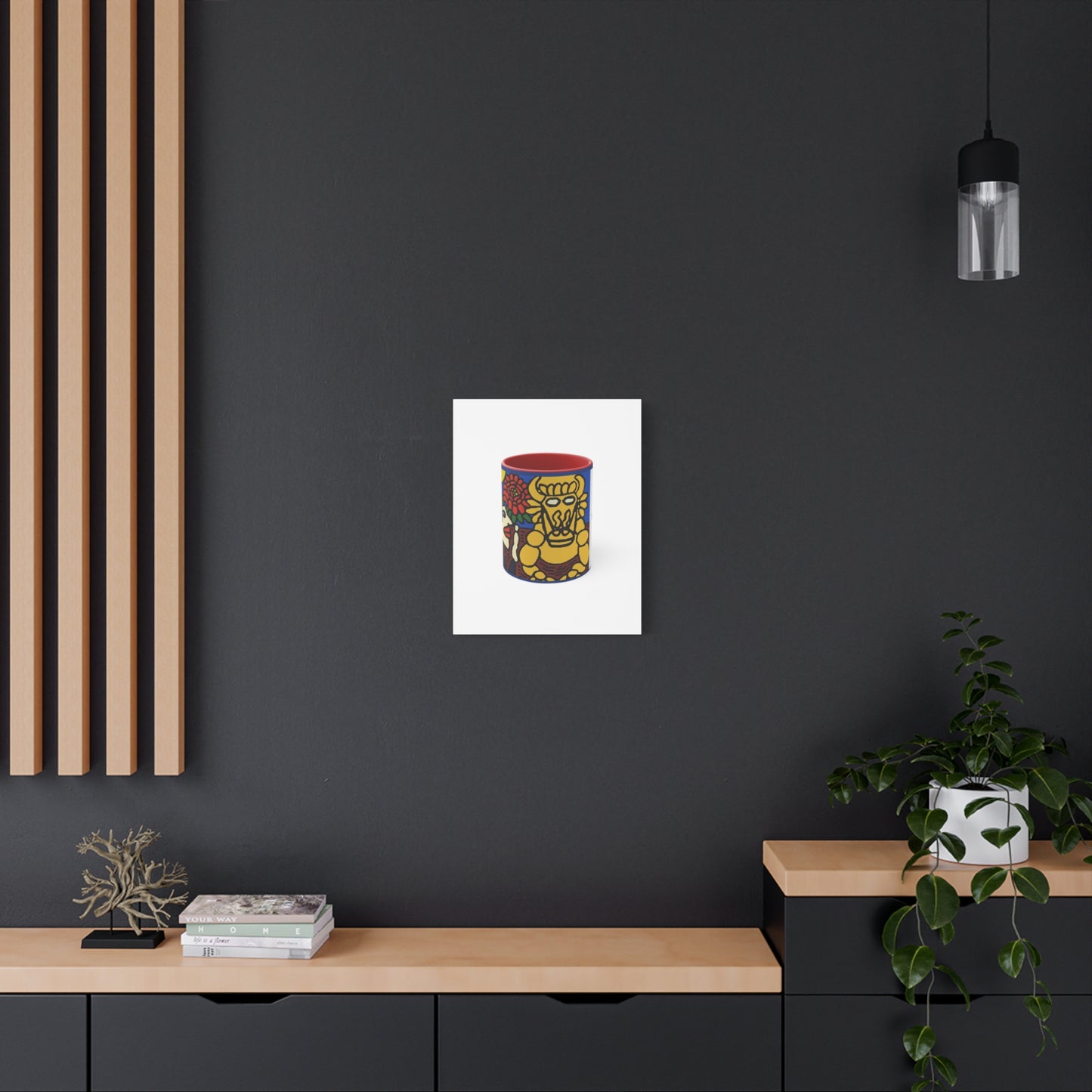 The warrior hailing the mighty golden dragon Canvas (Large)