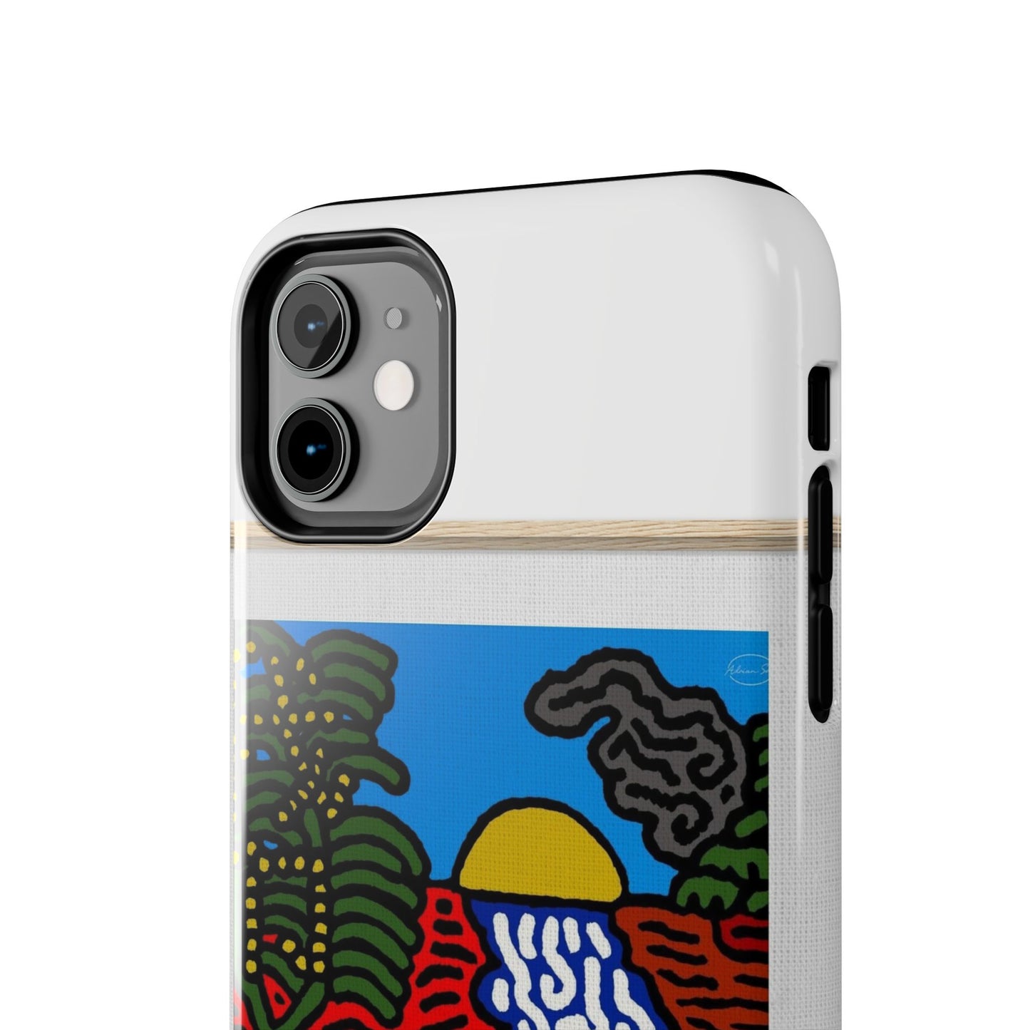 The river that joins the Australian wattle and Lebanese cedar tree in friendship Tough Phone Case