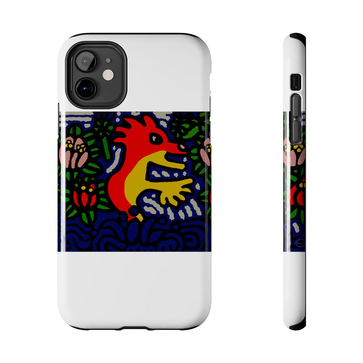 Breaking through the surface of a lotus pond Tough Phone Case