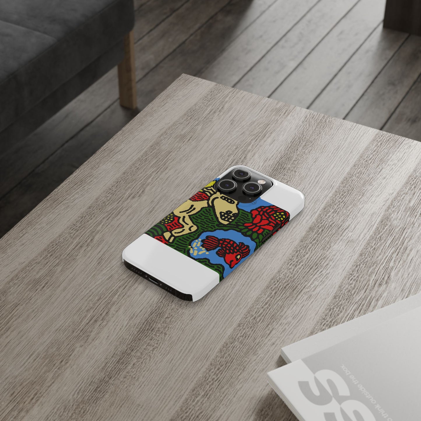 Galloping carefree through life Slim Phone Case