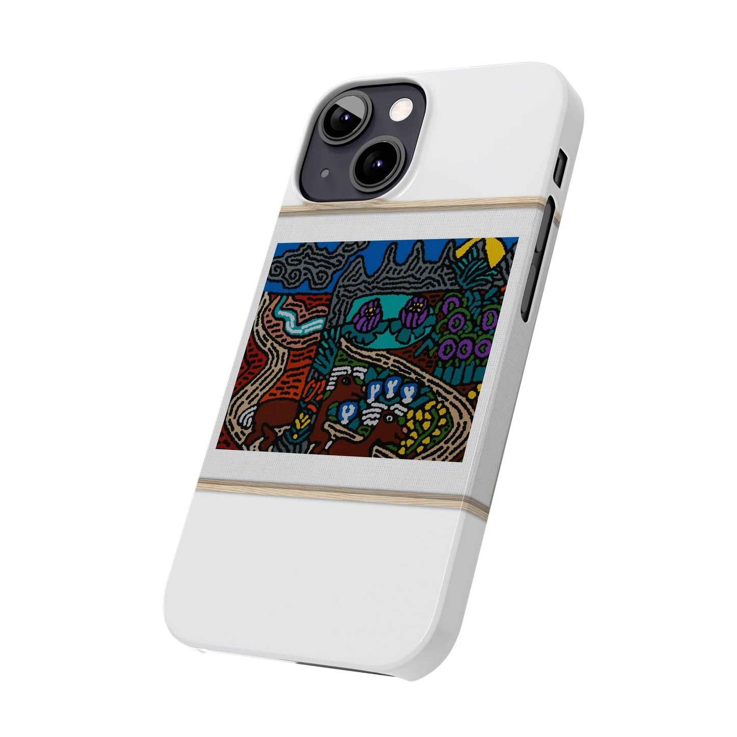 Road to a Sanctuary and Oasis Slim Phone Case