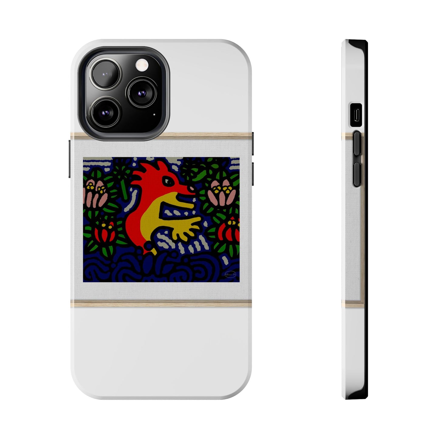 Breaking through the surface of a lotus pond Tough Phone Case