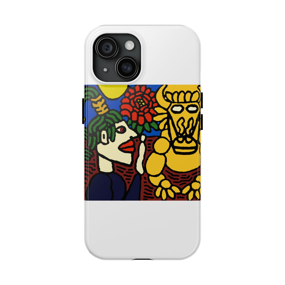 The warrior hailing the mighty golden dragon Tough Phone Case