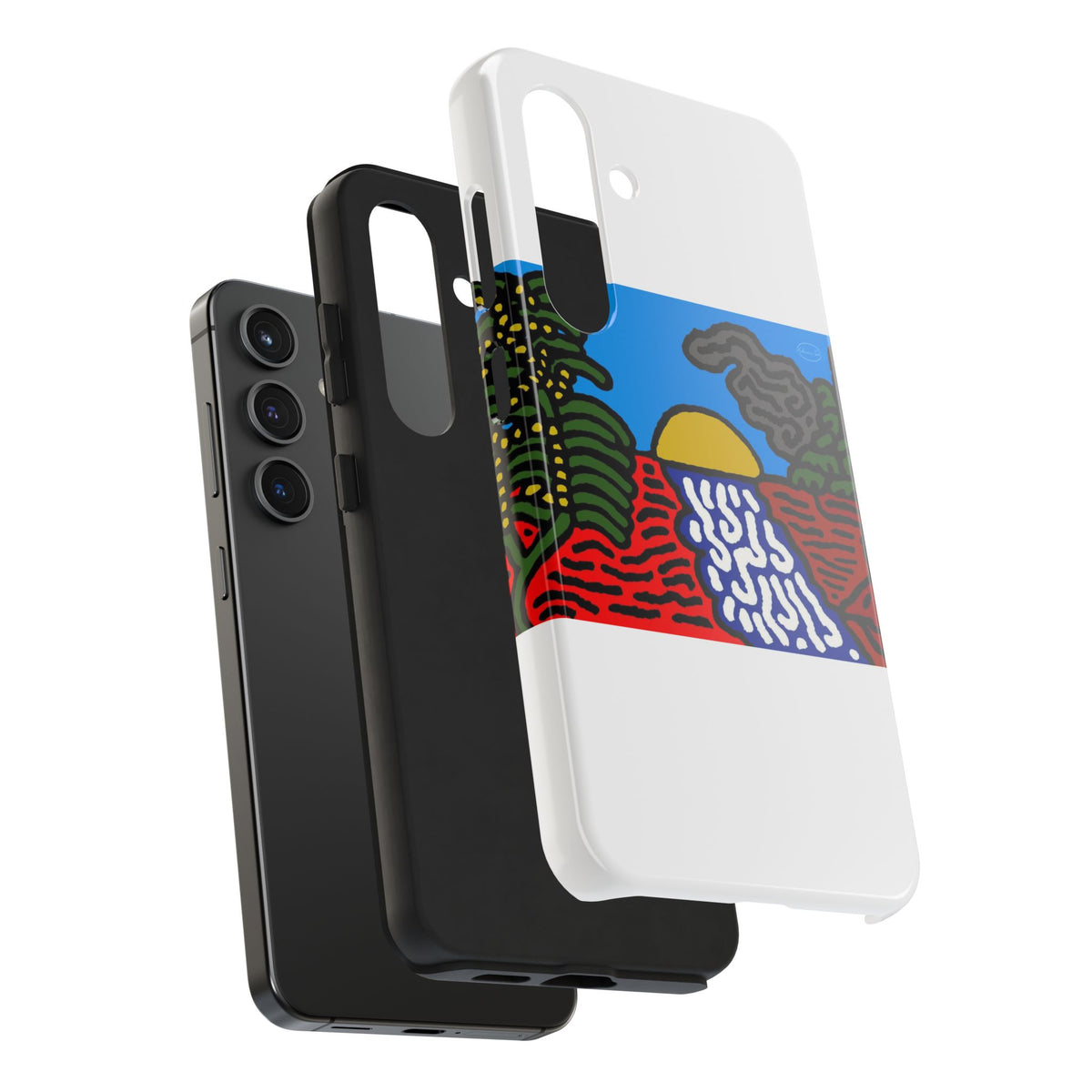 The river that joins the Australian wattle and Lebanese cedar tree in friendship Tough Phone Case