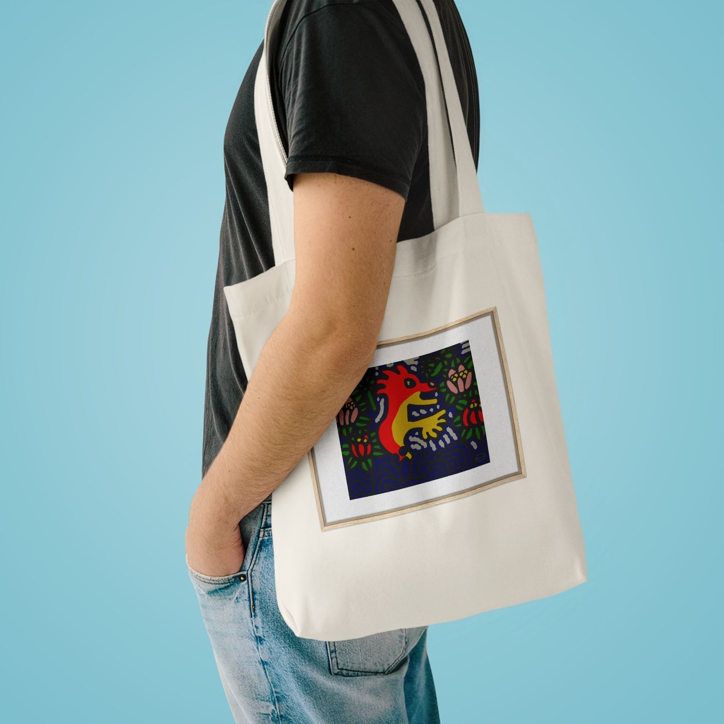 Breaking through the surface of a lotus pond Classic Tote Bag