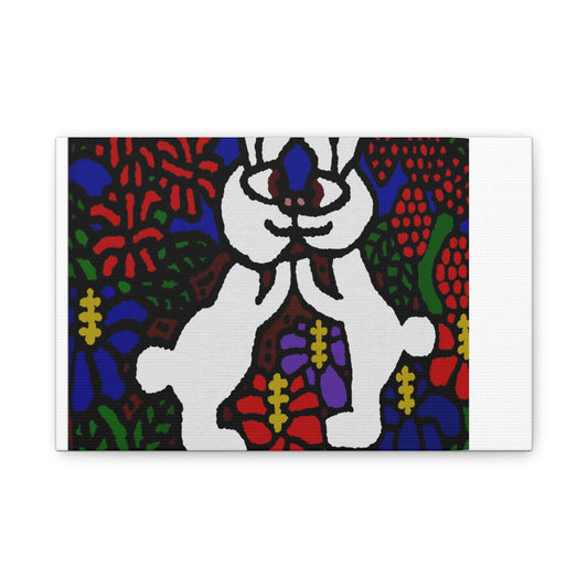 Bunnies in love Canvas (Small)