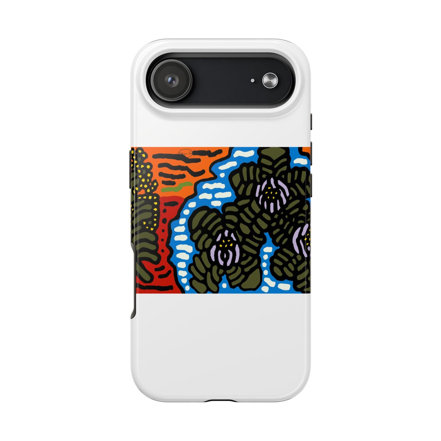 The Sri Lankan water lilies meets the Australian wattle Tough Phone Case