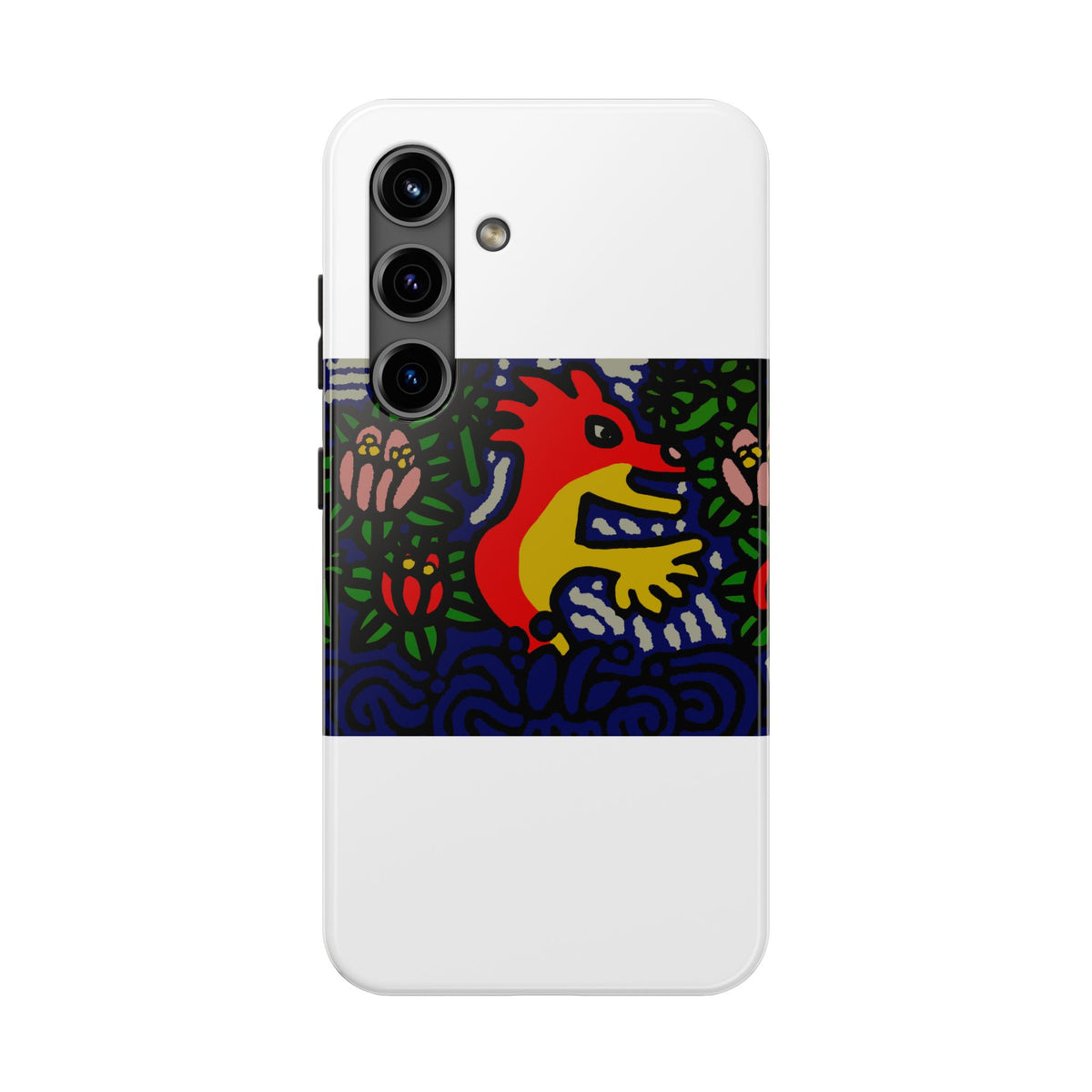 Breaking through the surface of a lotus pond Tough Phone Case