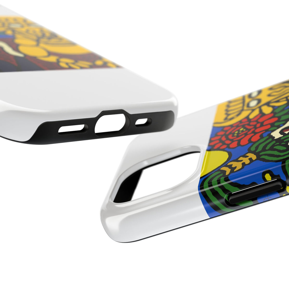 The warrior hailing the mighty golden dragon Tough Phone Case