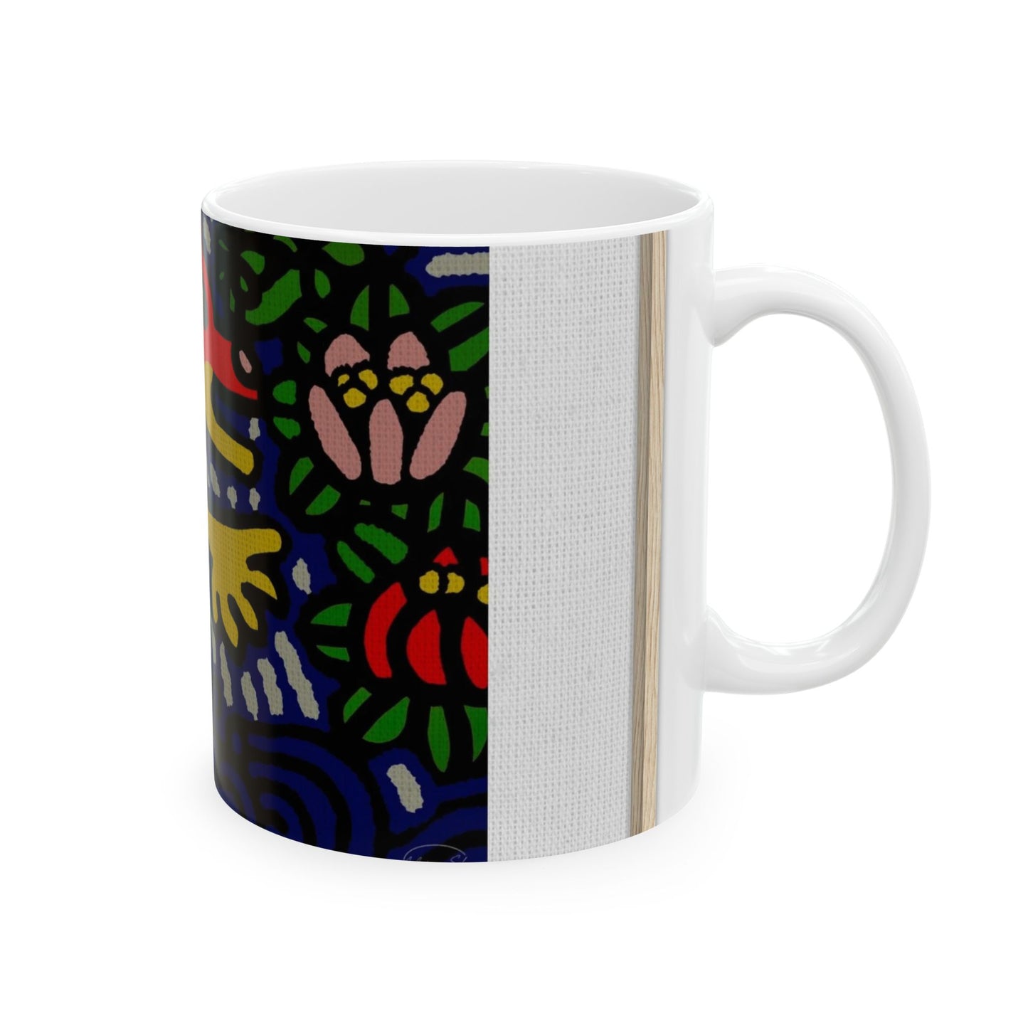 Breaking through the surface of a lotus pond Ceramic Mug