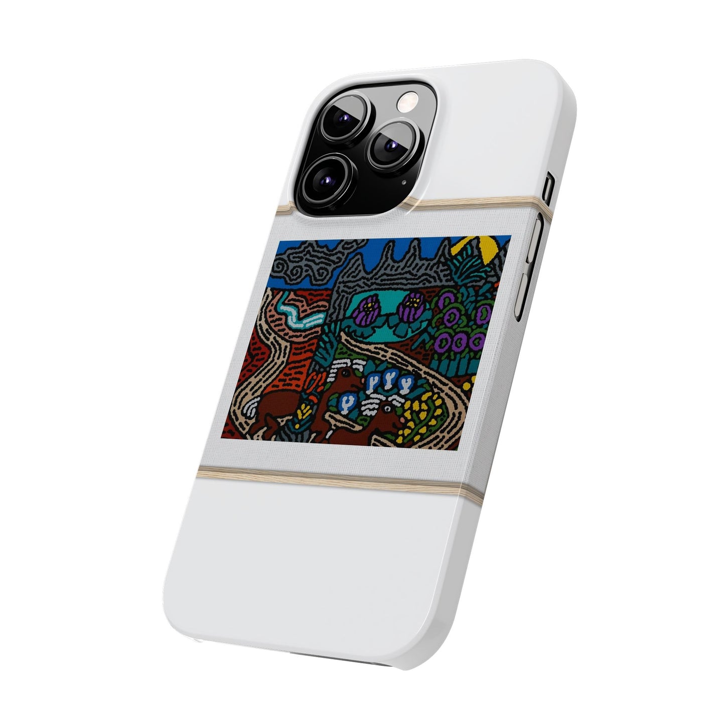 Road to a Sanctuary and Oasis Slim Phone Case