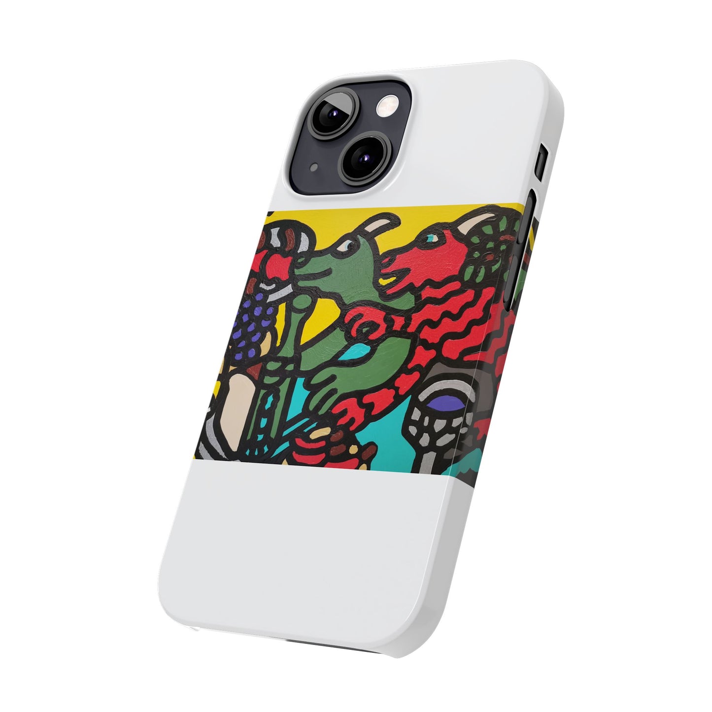 Enjoying our companionship Slim Phone Case