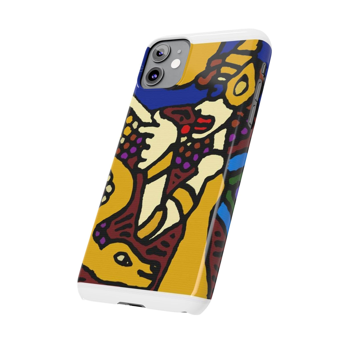 The golden snake being blessed by the fairy Slim Phone Case