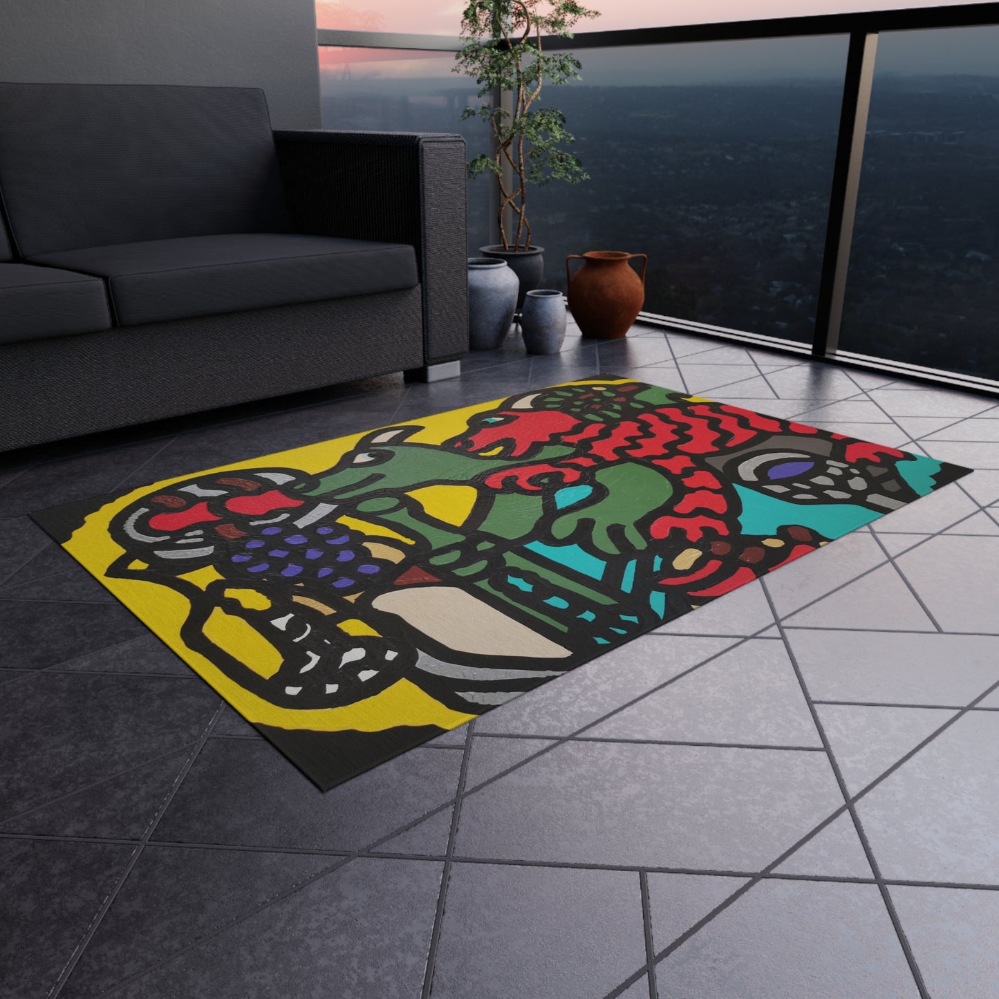 Enjoying our companionship — Outdoor Rug