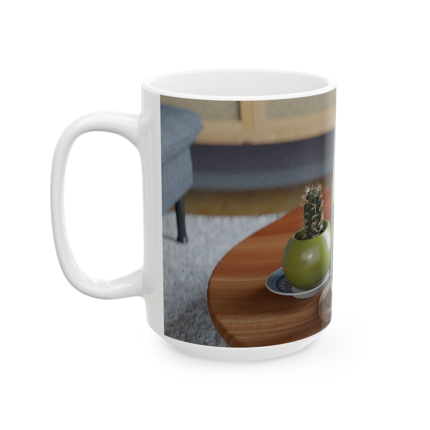 Two dragons enjoying a feast together Ceramic Mug