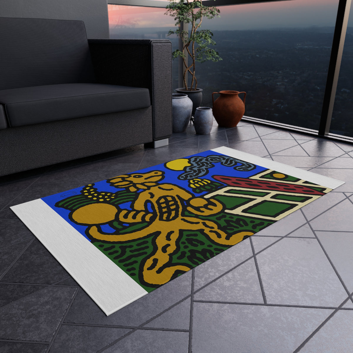 Ready for making big serves in life — Outdoor Rug