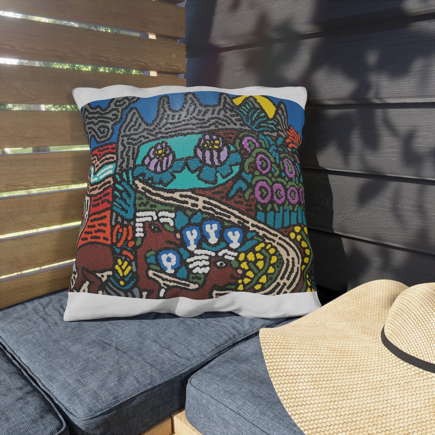 Going to the valley of hope and prosperity — Outdoor Pillow