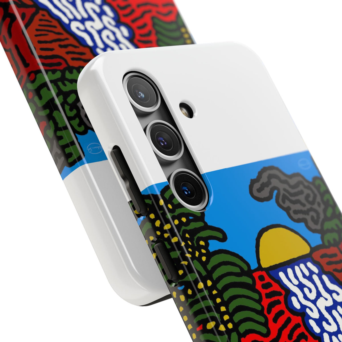 The river that joins the Australian wattle and Lebanese cedar tree in friendship Tough Phone Case