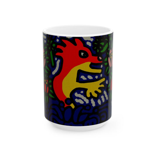 Breaking through the surface of a lotus pond Ceramic Mug