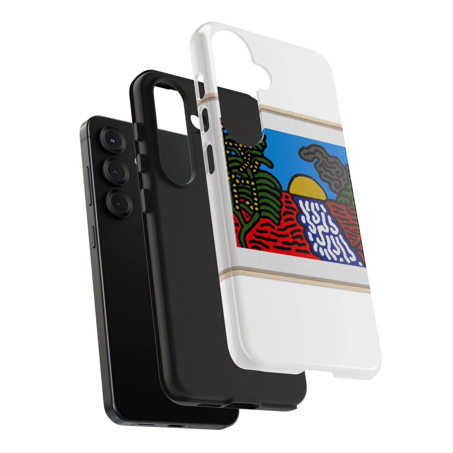 The river that joins the Australian wattle and Lebanese cedar tree in friendship Tough Phone Case
