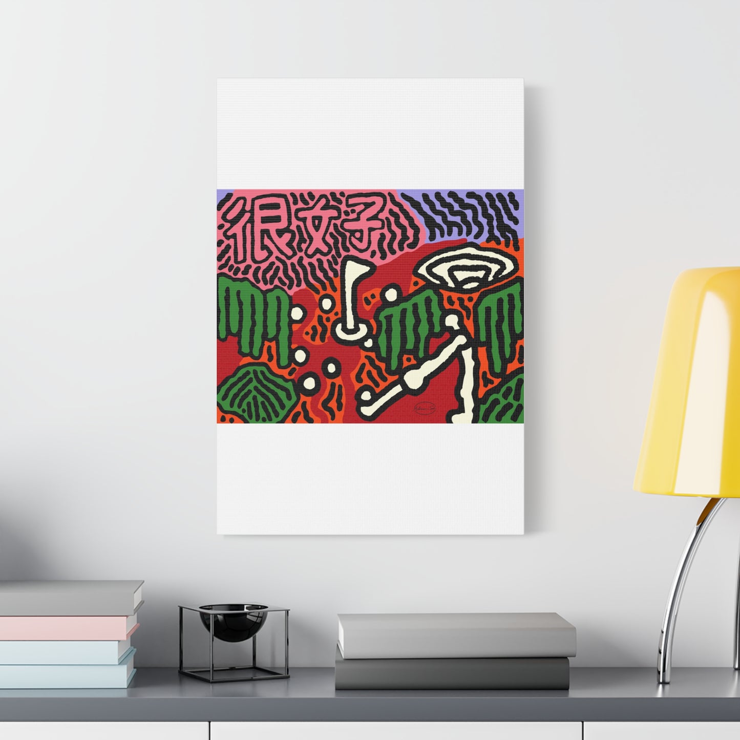 Hitting holes in one throughout life Canvas (Large)