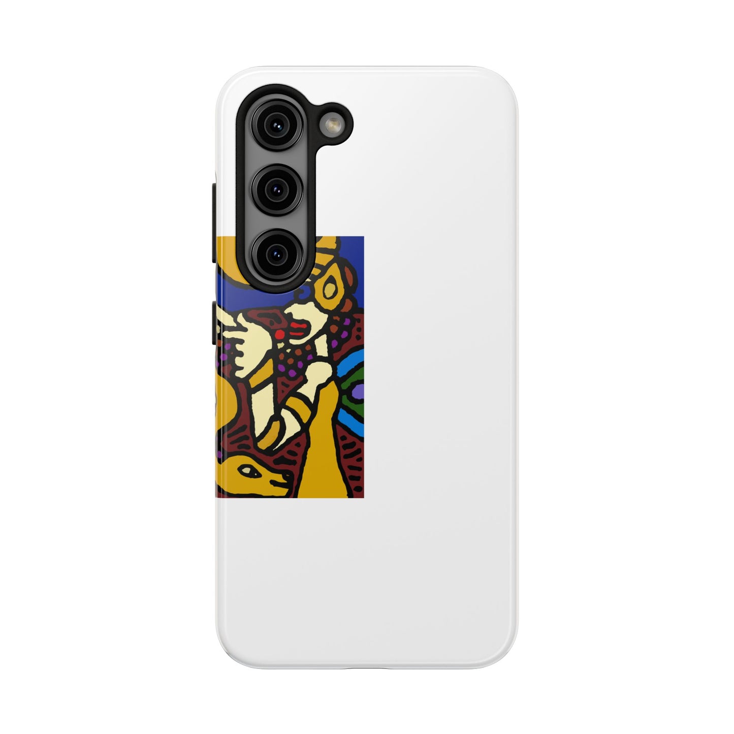 The golden snake being blessed by the fairy Tough Phone Case