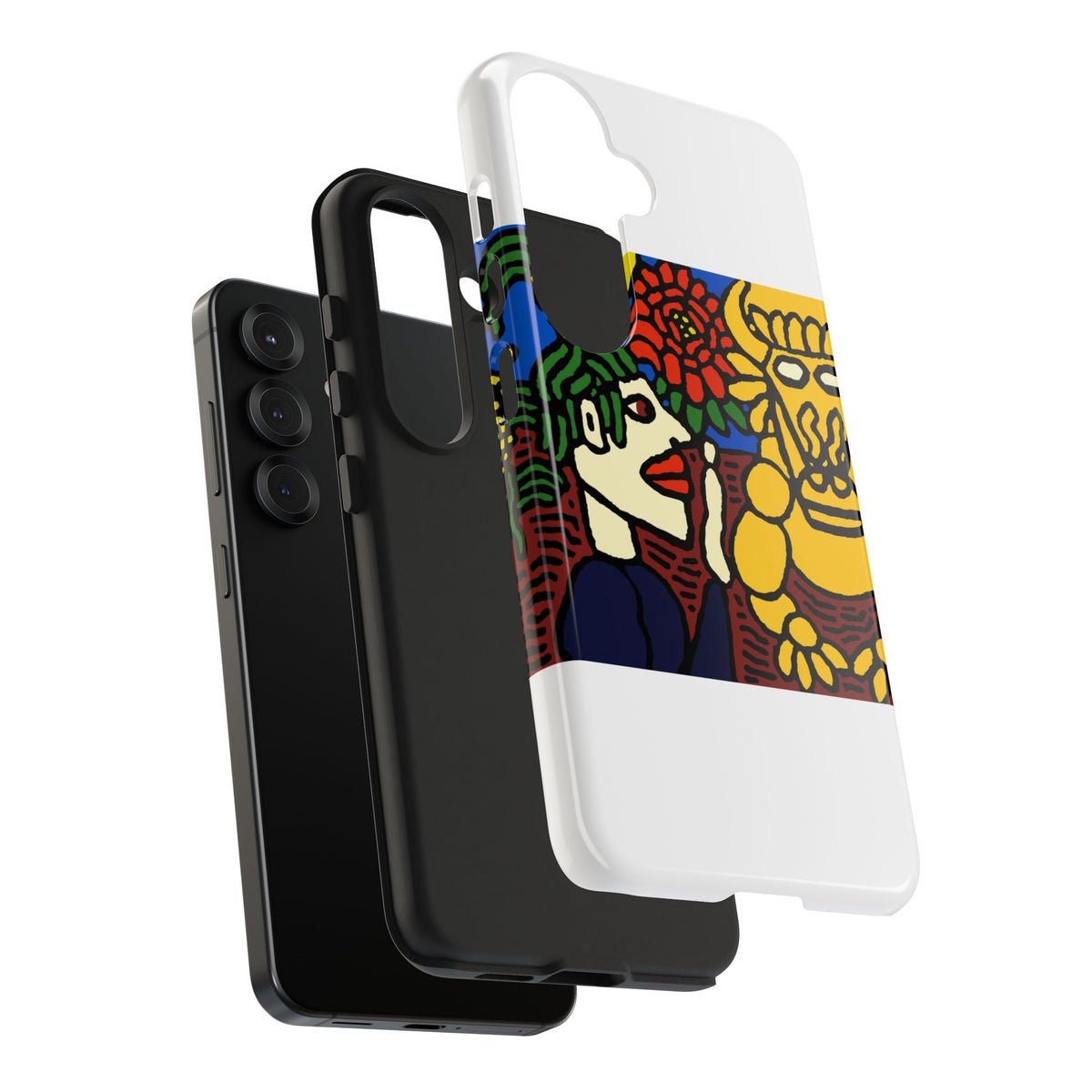 The warrior hailing the mighty golden dragon Tough Phone Case