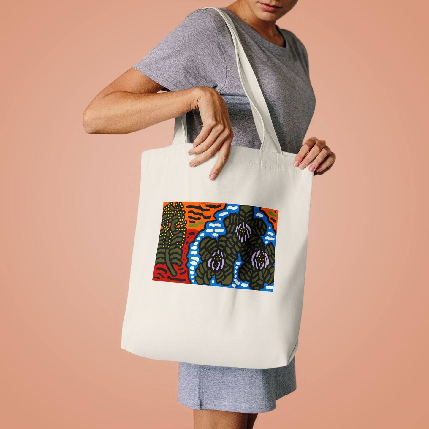 The Sri Lankan water lilies meets the Australian wattle Classic Tote Bag