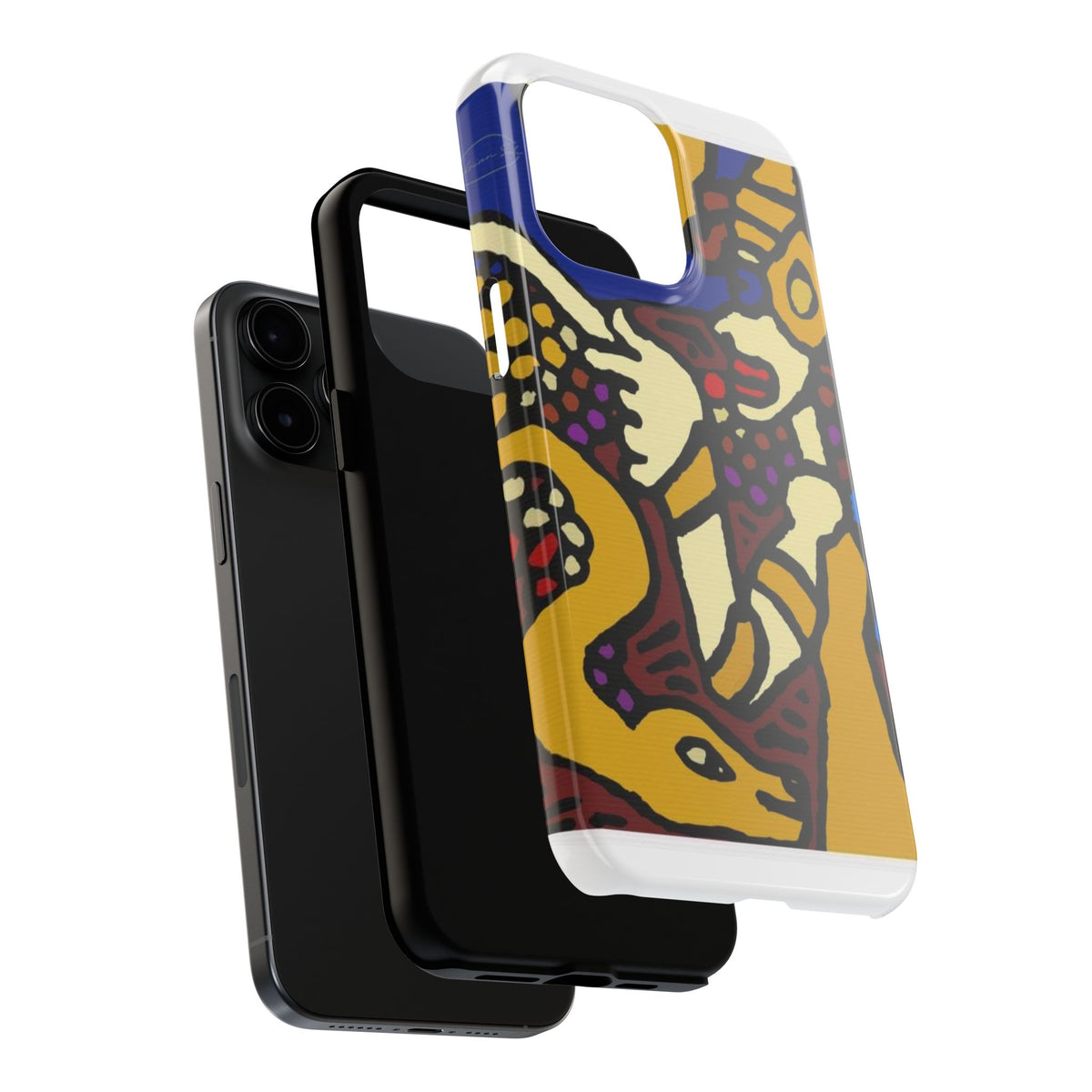 The golden snake being blessed by the fairy Tough Phone Case
