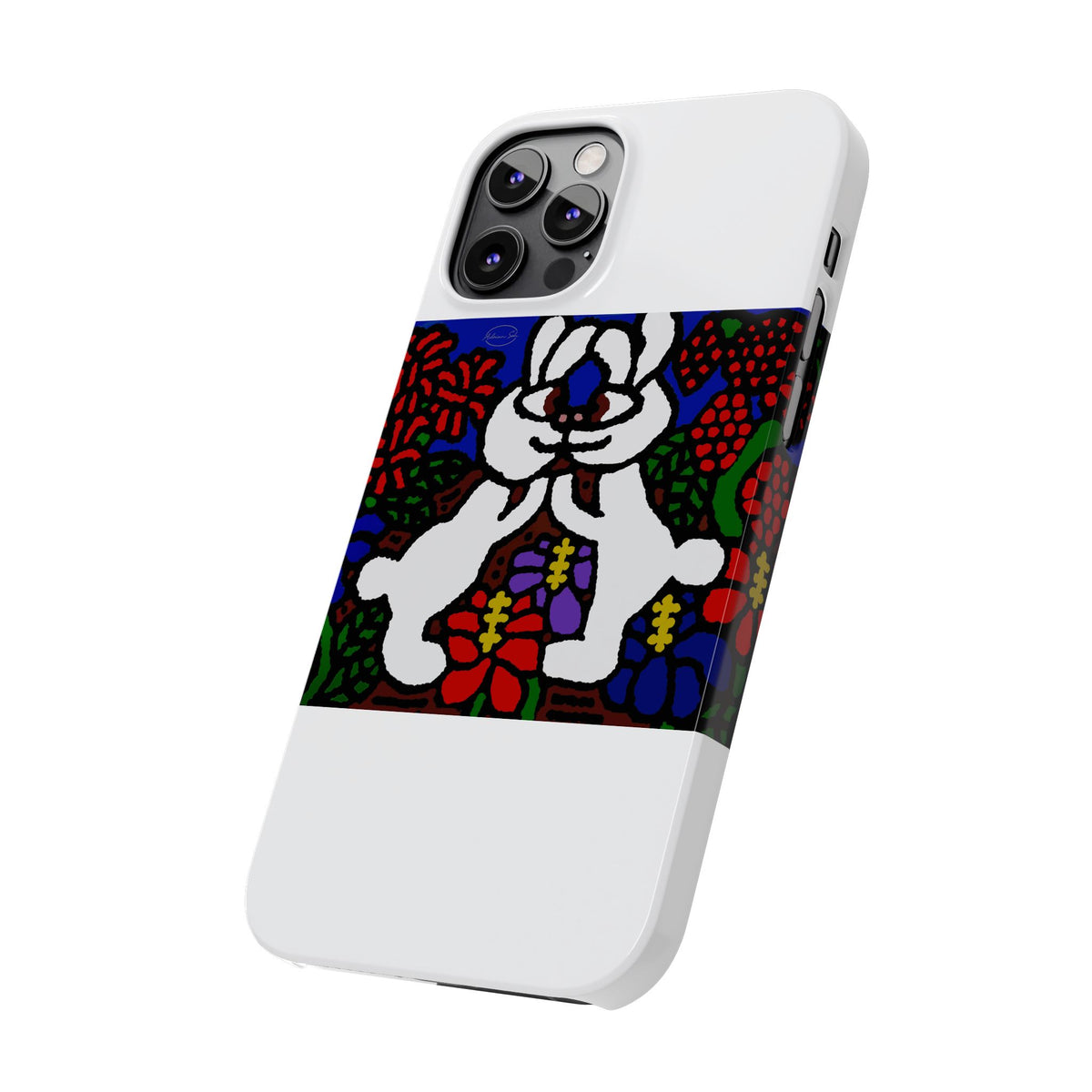 Bunnies in love Slim Phone Case