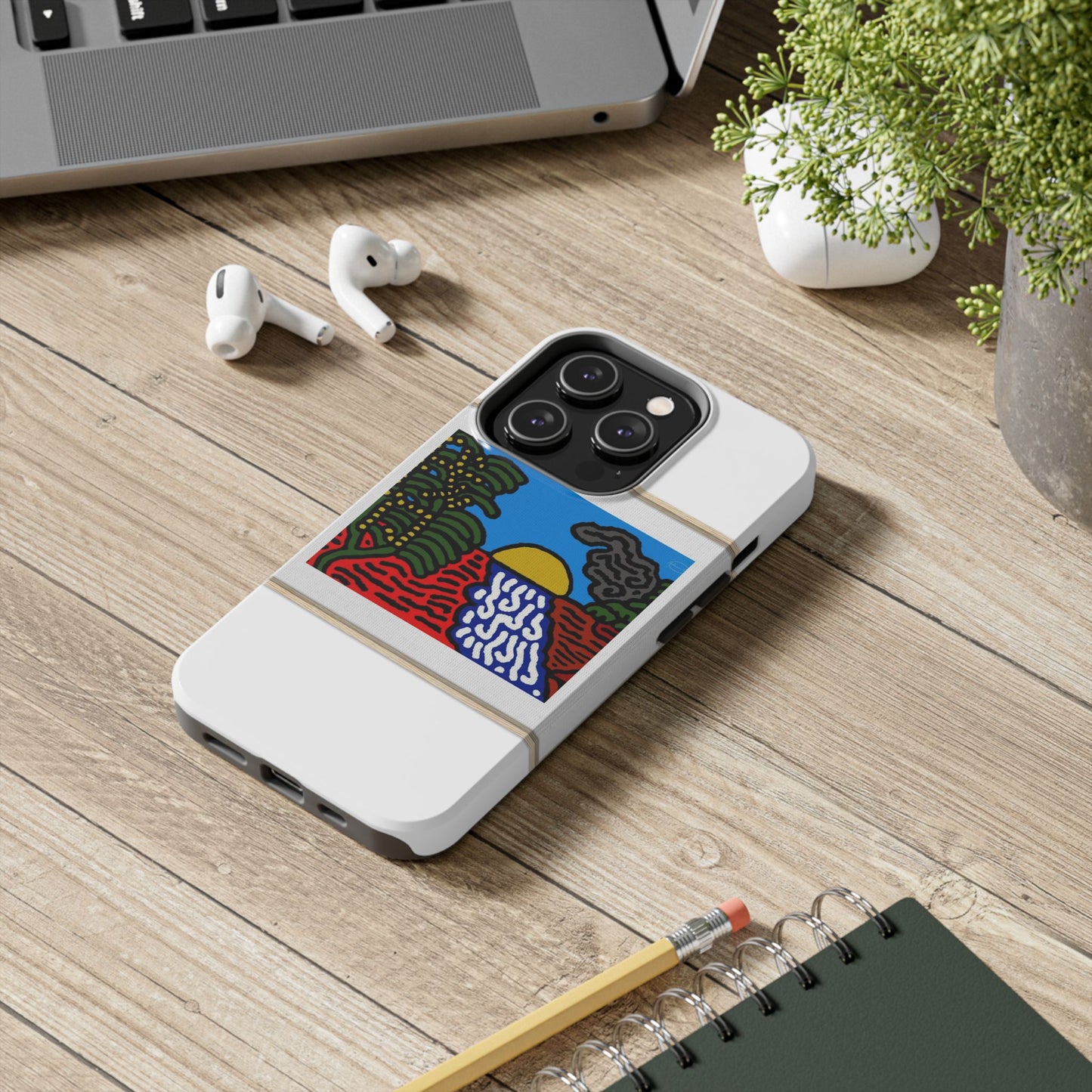The river that joins the Australian wattle and Lebanese cedar tree in friendship Tough Phone Case