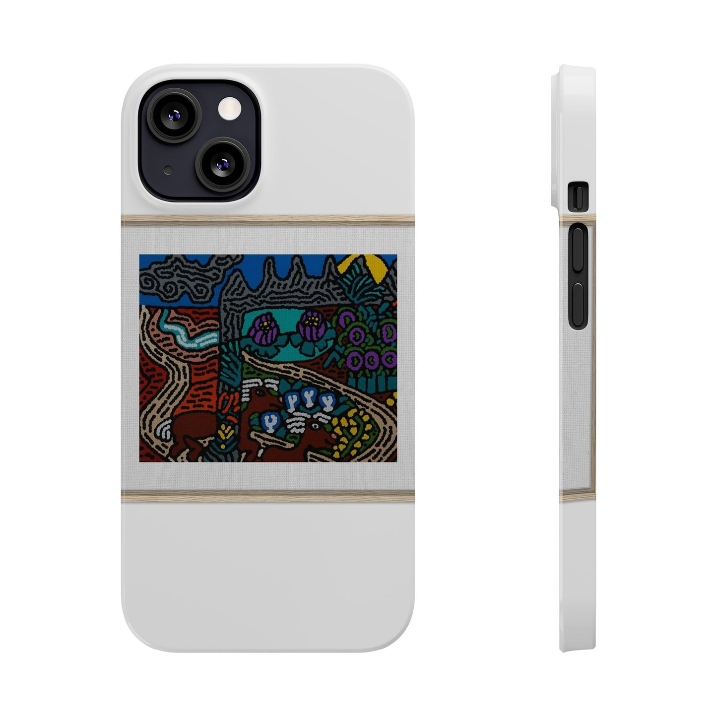 Road to a Sanctuary and Oasis Slim Phone Case