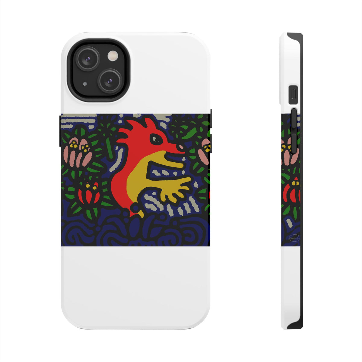 Breaking through the surface of a lotus pond Tough Phone Case