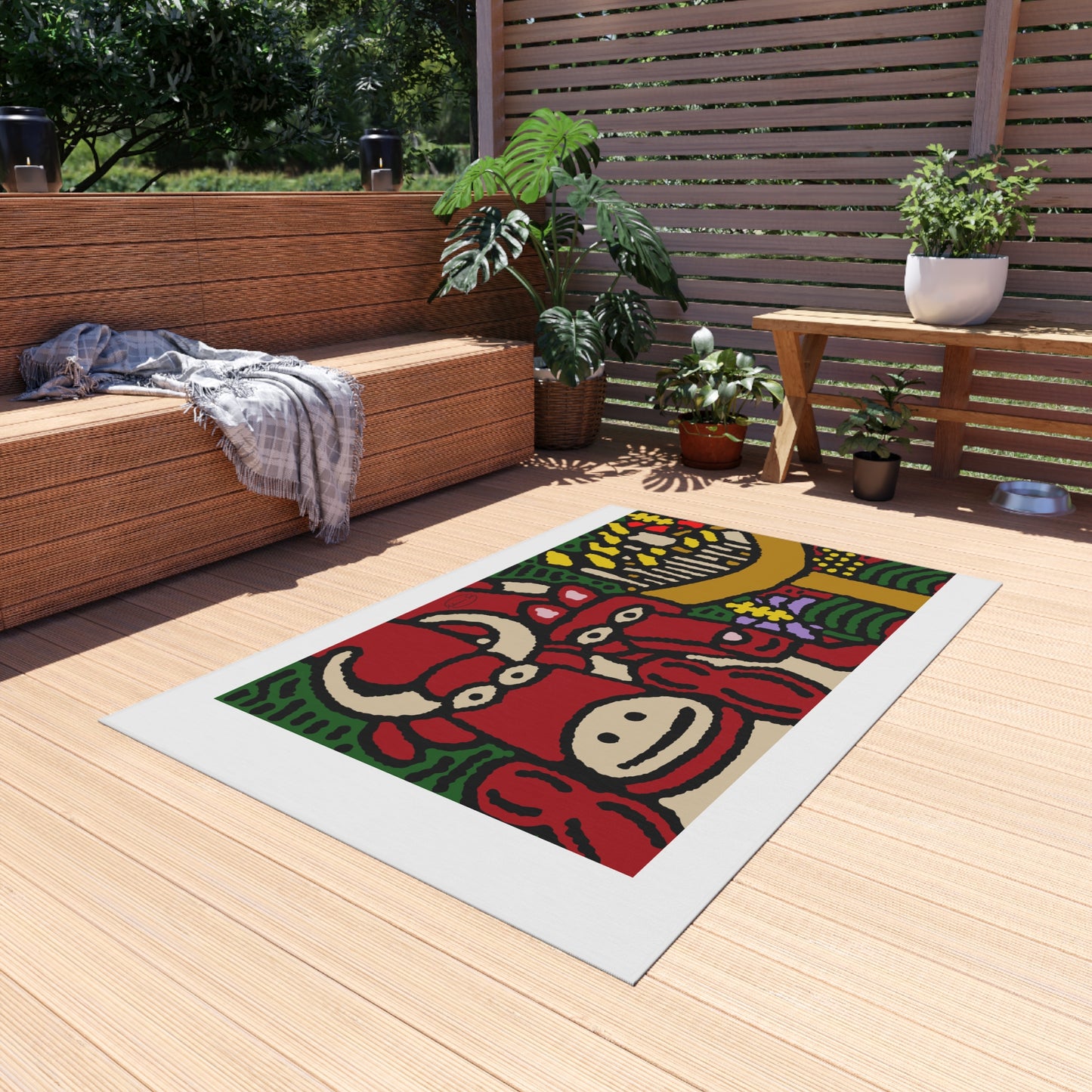 Going blessed by light together — Outdoor Rug