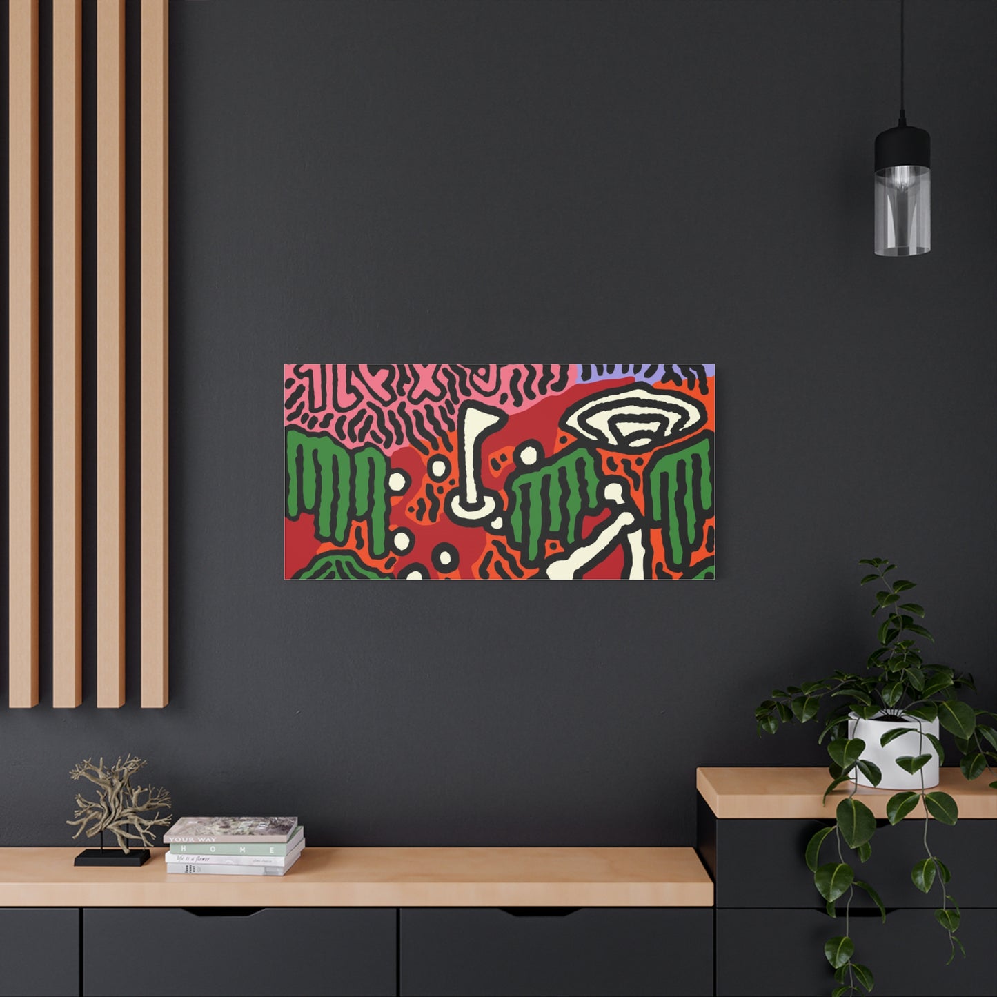 Hitting holes in one throughout life Canvas (Large)