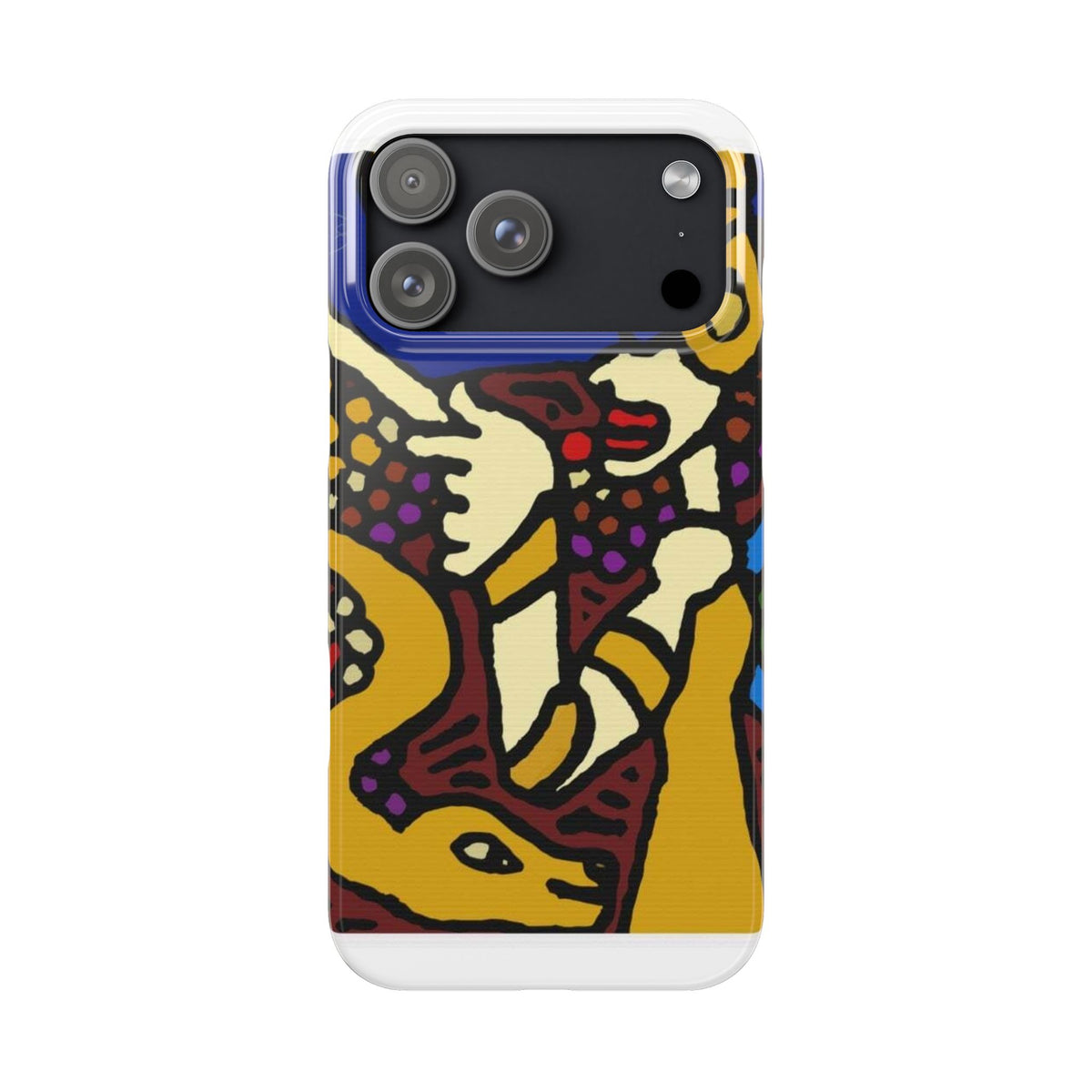 The golden snake being blessed by the fairy Slim Phone Case