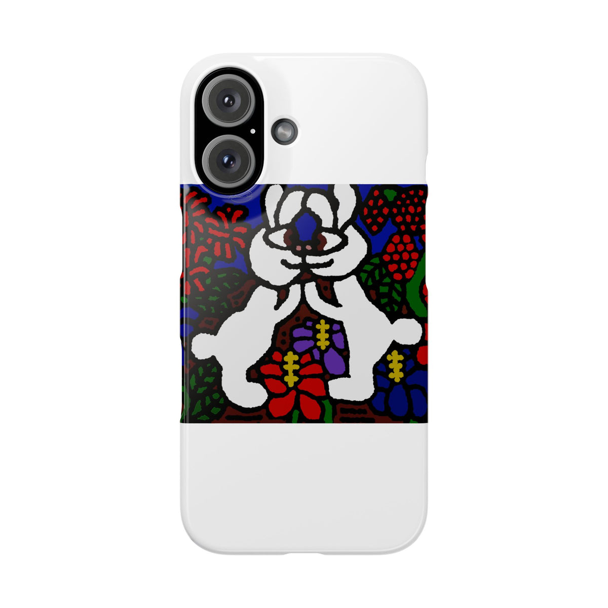 Bunnies in love Slim Phone Case