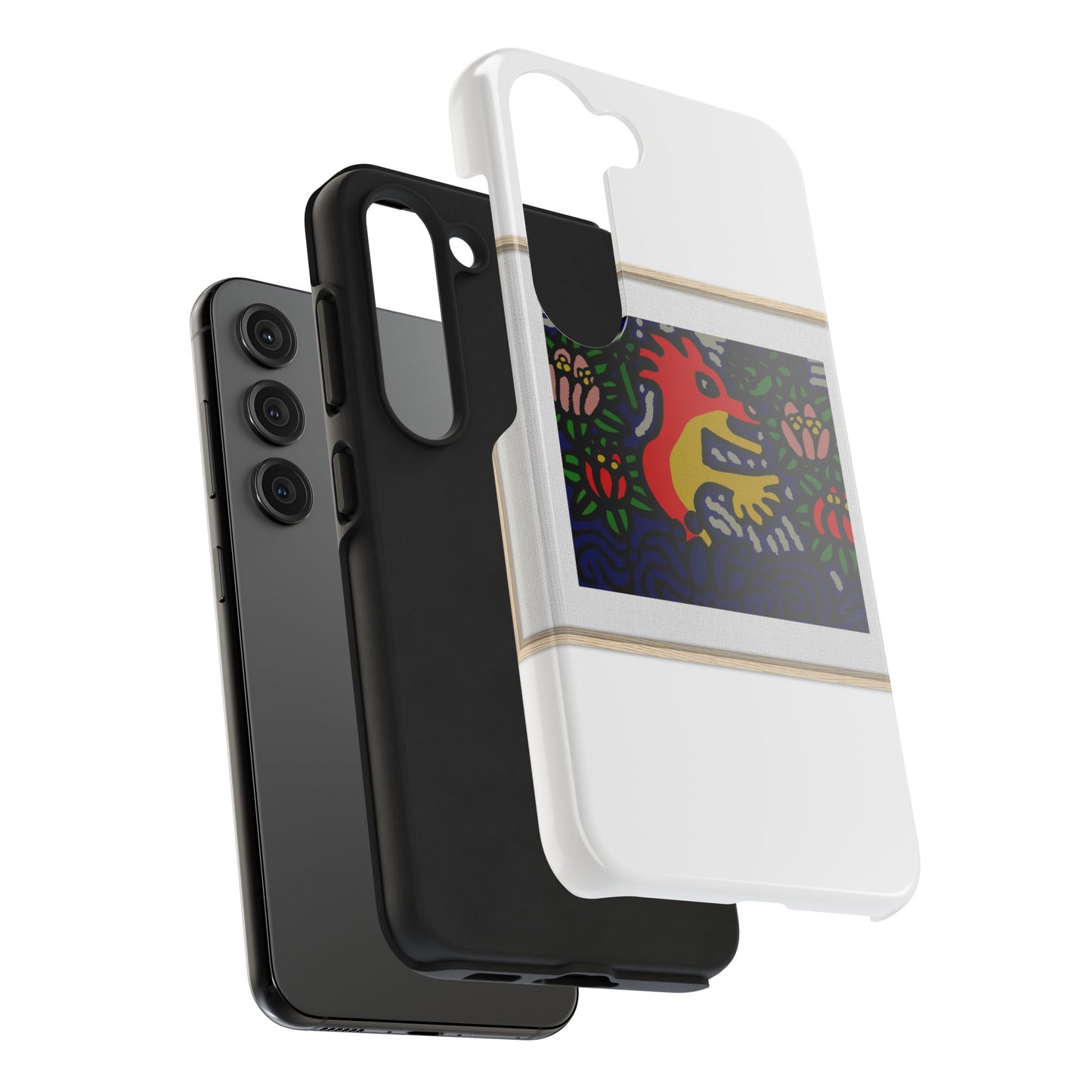 Breaking through the surface of a lotus pond Tough Phone Case