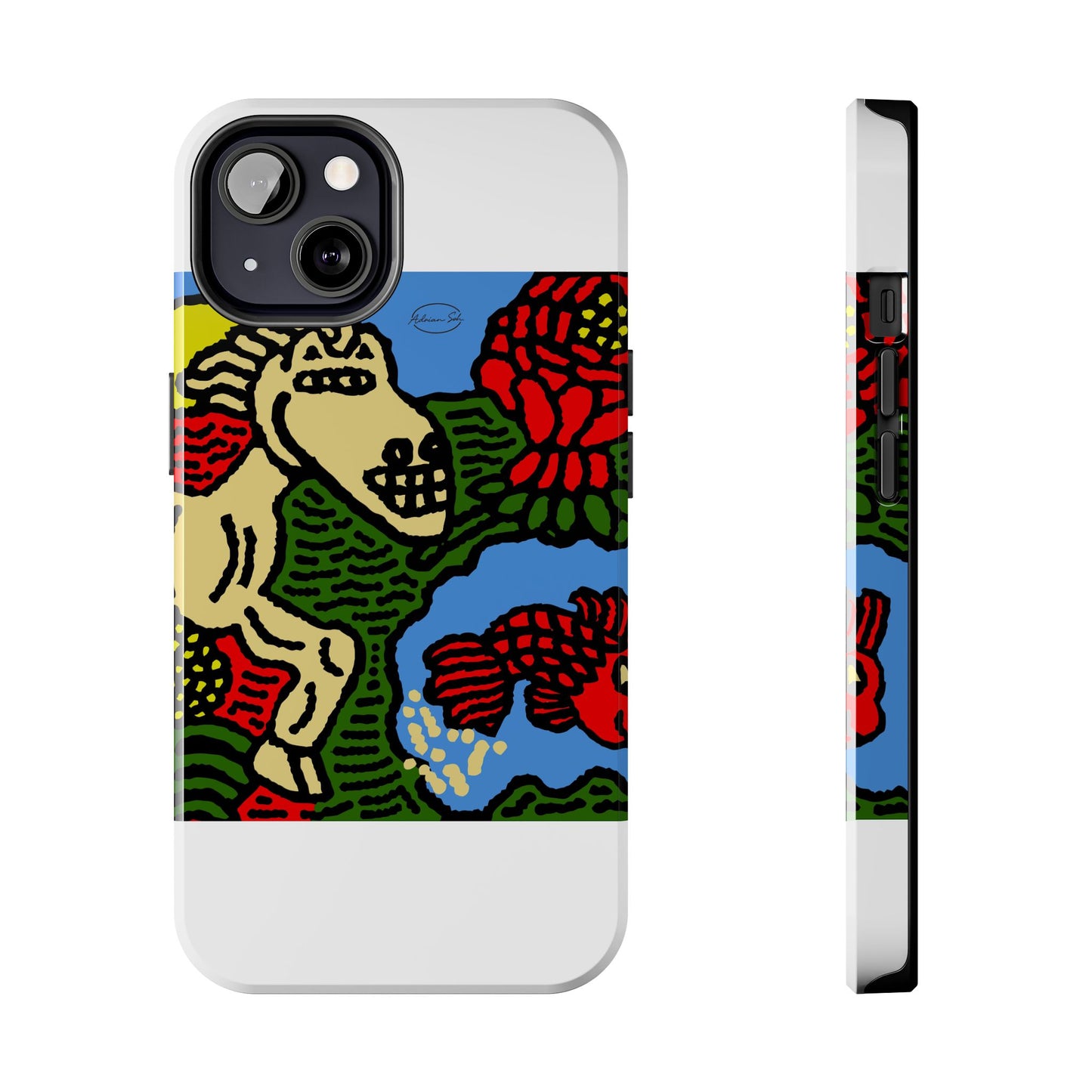 Galloping carefree through life Tough Phone Case