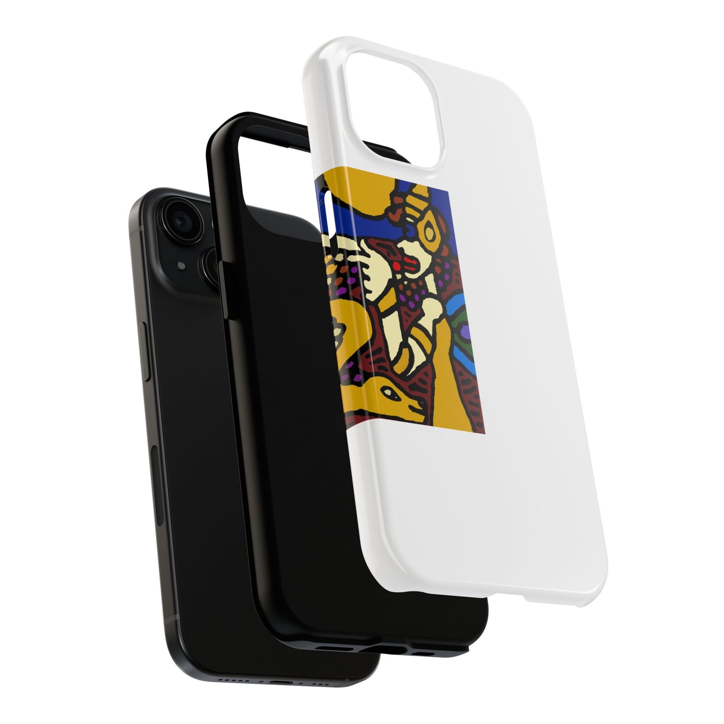 The golden snake being blessed by the fairy Tough Phone Case