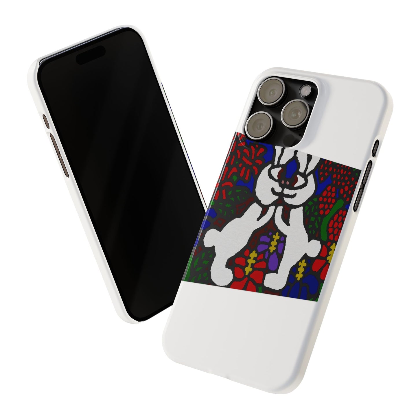 Bunnies in love Slim Phone Case