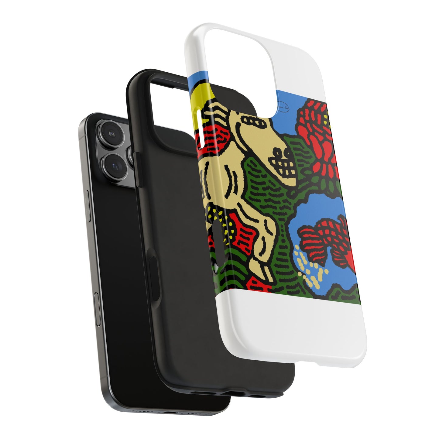 Galloping carefree through life Tough Phone Case