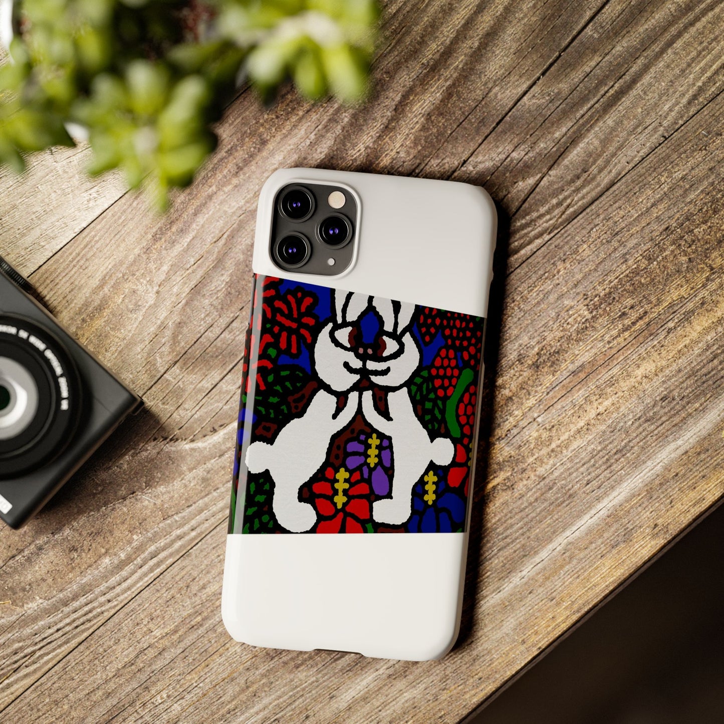 Bunnies in love Slim Phone Case