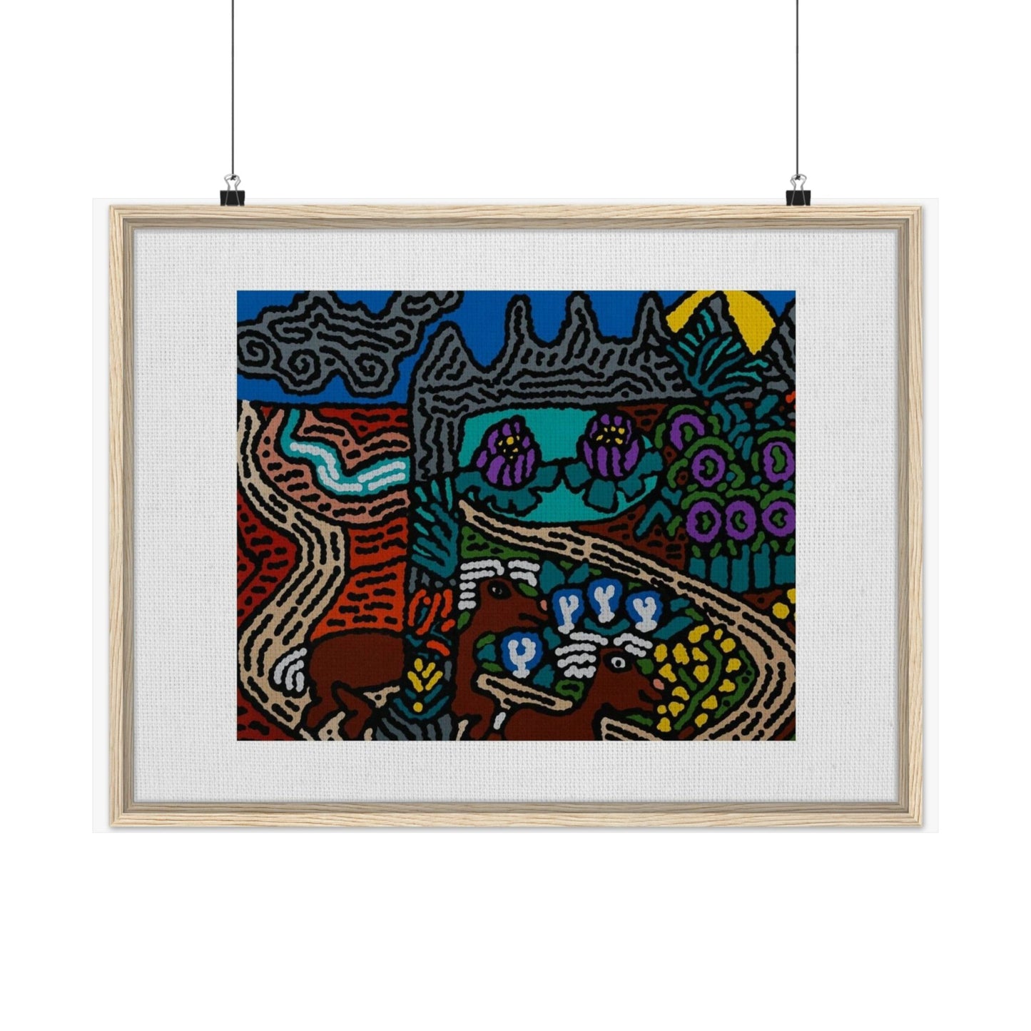 Road to a Sanctuary and Oasis Matte Poster Horizontal (Large)