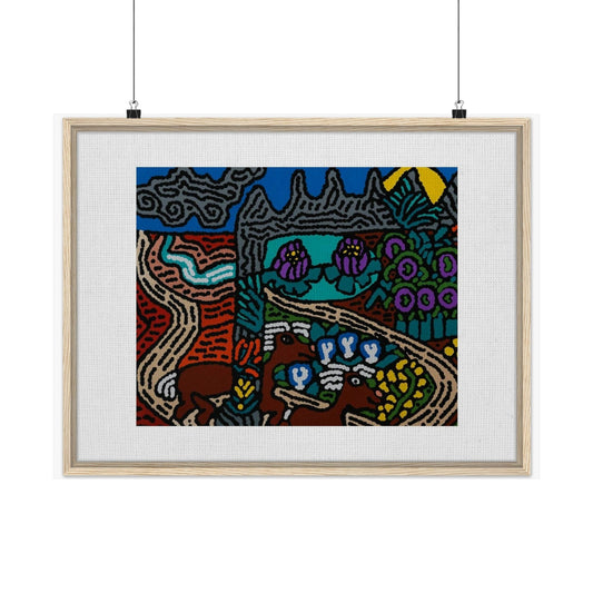 Road to a Sanctuary and Oasis Matte Poster Horizontal (Large)