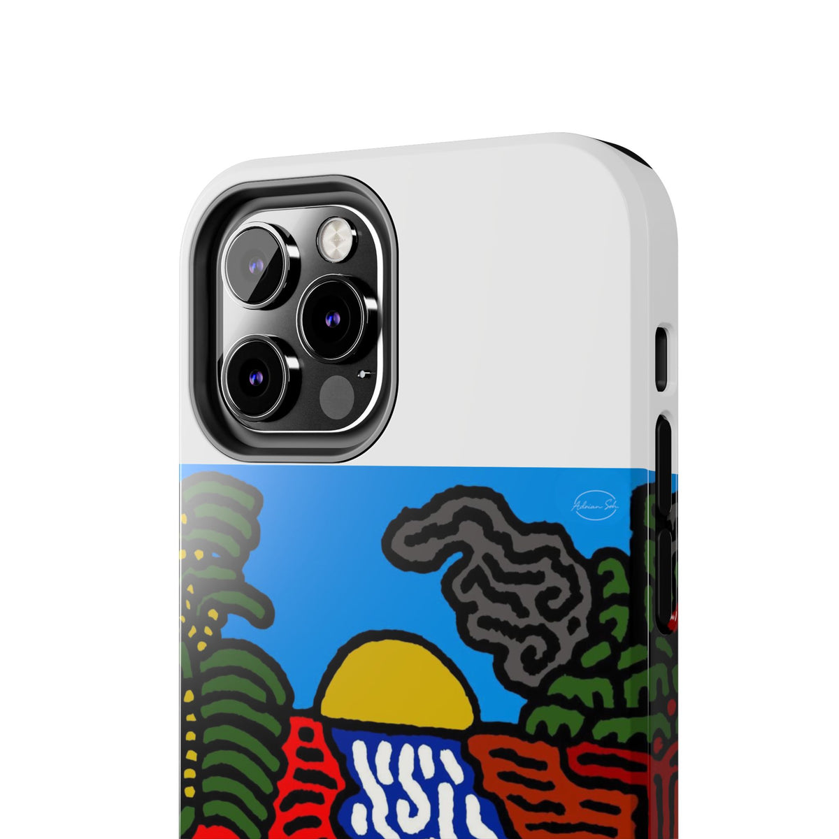 The river that joins the Australian wattle and Lebanese cedar tree in friendship Tough Phone Case